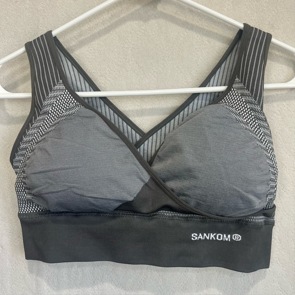 Sankom Support Posture Bamboo Bra Top Sz M-L Athletic